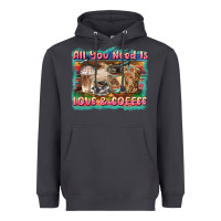 Smoke all you need is love & coffee Heavyweight Hoodie - BarkalooDesign