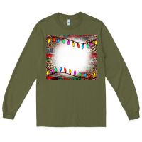Army Green christmas bleach effect tumler Long Sleeve Tee - CowCowDesign