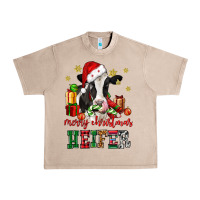 French Oak merry christmas heifer cow Urban Heavy Tee - CowGirlArtShop