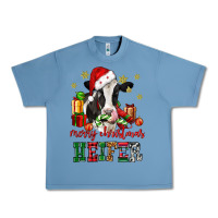 Pebble Blue merry christmas heifer cow Urban Heavy Tee - CowGirlArtShop