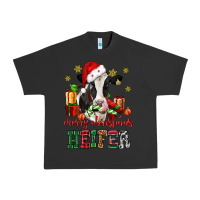 Pigment Black merry christmas heifer cow Urban Heavy Tee - CowGirlArtShop