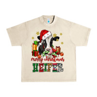 Sandshell merry christmas heifer cow Urban Heavy Tee - CowGirlArtShop