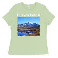 Matcha Bolivia Huayna Potosi Mountain Andes Art Ladies Tee - trangStudio