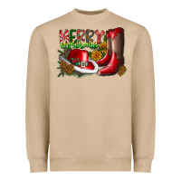 Cowboy Merry Christmas Heavyweight Sweatshirt | Teevron