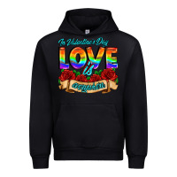 Black in valentines day love is everywhere Urban Hoodie - AdoDesignShop