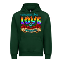 Forest Green in valentines day love is everywhere Urban Hoodie - AdoDesignShop