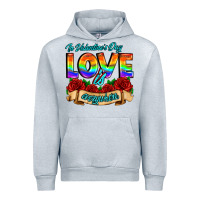Heather Grey in valentines day love is everywhere Urban Hoodie - AdoDesignShop