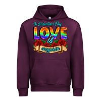 Mauve Wine in valentines day love is everywhere Urban Hoodie - AdoDesignShop