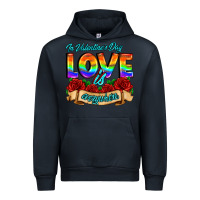 Navy in valentines day love is everywhere Urban Hoodie - AdoDesignShop