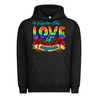 Pigment Black in valentines day love is everywhere Urban Hoodie - AdoDesignShop
