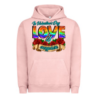 Pigment Salmon in valentines day love is everywhere Urban Hoodie - AdoDesignShop