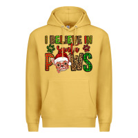 Antique Gold i believe in santa paws chihuahuha Premium Hoodie - Jasminsmagicworld