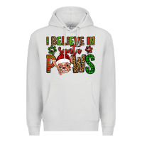 Dove Grey i believe in santa paws chihuahuha Premium Hoodie - Jasminsmagicworld
