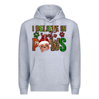 Heather Grey i believe in santa paws chihuahuha Premium Hoodie - Jasminsmagicworld