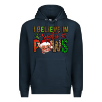 Navy i believe in santa paws chihuahuha Premium Hoodie - Jasminsmagicworld