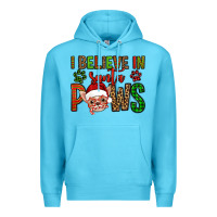 Ocean Blue i believe in santa paws chihuahuha Premium Hoodie - Jasminsmagicworld