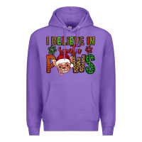 Purple i believe in santa paws chihuahuha Premium Hoodie - Jasminsmagicworld