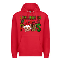 Red i believe in santa paws chihuahuha Premium Hoodie - Jasminsmagicworld