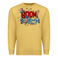 Antique Gold boom bitch 4th of july Premium Sweatshirt - BarkalooDesign