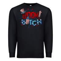 Black boom bitch 4th of july Premium Sweatshirt - BarkalooDesign