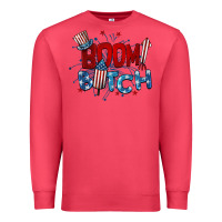 Cardinal boom bitch 4th of july Premium Sweatshirt - BarkalooDesign