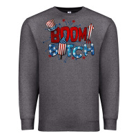 Charcoal Heather boom bitch 4th of july Premium Sweatshirt - BarkalooDesign
