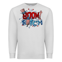 Dove Grey boom bitch 4th of july Premium Sweatshirt - BarkalooDesign