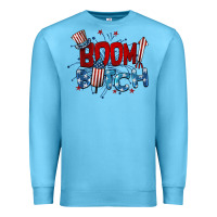 Ocean Blue boom bitch 4th of july Premium Sweatshirt - BarkalooDesign