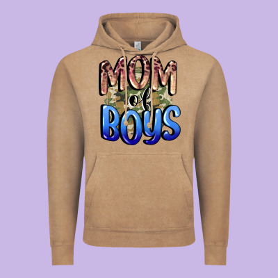 Mom Of Boys Mother's Day Vintage Hoodie Designed By Cowgirlartshop