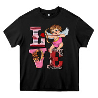 Black valentine's day cupid love Heavy Core Tee - RanaPortraitStore