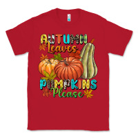 Red Autumn leaves pumpkins please Classic Tee - NancyCooperArtShop
