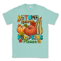 Seafoam Autumn leaves pumpkins please Classic Tee - NancyCooperArtShop
