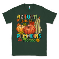 Sports Green Autumn leaves pumpkins please Classic Tee - NancyCooperArtShop