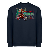 Navy Christmas with tribe Heavyweight Sweatshirt - CowhideDigitalArt