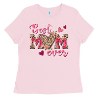 Bubblegum Pink Best Mom Ever Ladies Tee - texasbilliewilder