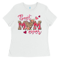 White Best Mom Ever Ladies Tee - texasbilliewilder