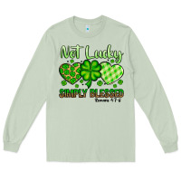 Matcha St. Patrick's Not lucky simply blessed Long Sleeve Tee - OliviaCreatesArt