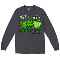 Smoke St. Patrick's Not lucky simply blessed Long Sleeve Tee - OliviaCreatesArt