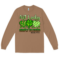Toasted Coconut St. Patrick's Not lucky simply blessed Long Sleeve Tee - OliviaCreatesArt