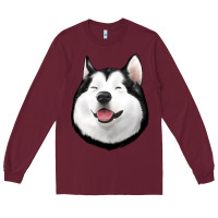 Burgundy Husky Long Sleeve Tee - Jasminsmagicworld