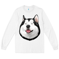 White Husky Long Sleeve Tee - Jasminsmagicworld