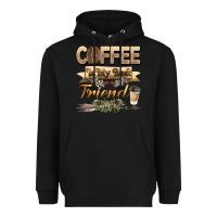Black coffee is my best friend Heavyweight Hoodie - BarkalooDesign