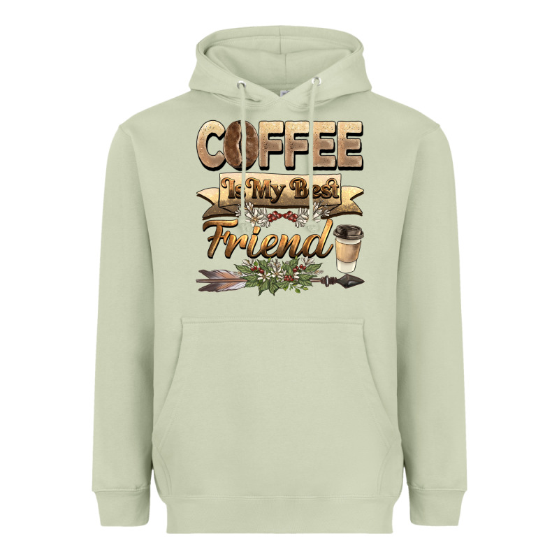 Coffee Is My Best Friend Heavyweight Hoodie by BarkalooDesign | Teevron