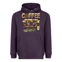 Plum coffee is my best friend Heavyweight Hoodie - BarkalooDesign