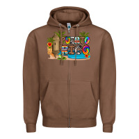 Chestnut puerto rico Zipper Hoodie - Artiststas