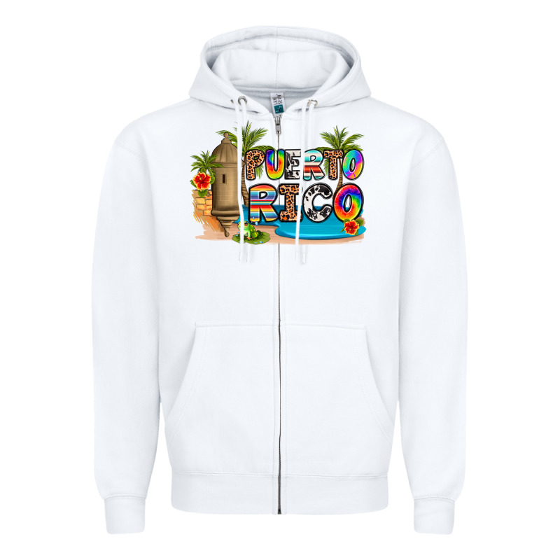 Puerto Rico Zipper Hoodie by Artiststas | Teevron