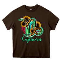 Chocolate Brown Capricorn Zodiac Heavy Core Tee - Bettercallsaul