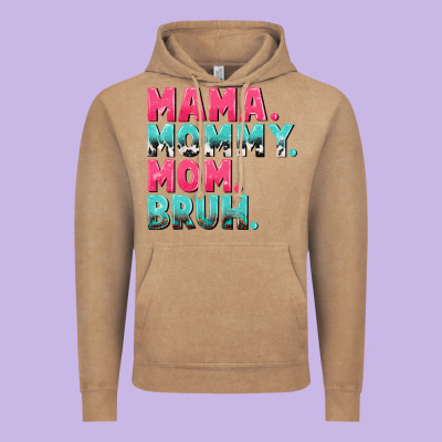 Mama Mommy Mom Bruh Mother's Day Vintage Hoodie Designed By Cowgirlartshop