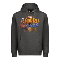 Charcoal Heather Fall Gobble Gobble Y'all Premium Hoodie - LillyAllenDesigns