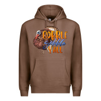 Chestnut Fall Gobble Gobble Y'all Premium Hoodie - LillyAllenDesigns